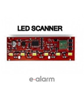 LED SCANNER Flasher με 6 Led ισχύος που αναπαριστά τα φώτα του Knight Rider E-ALARM Flasher με 6 Led ισχύος 