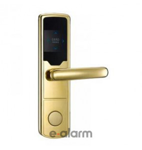 Κλειδαριά πόρτας με κωδικό και κάρτα (χρυσή) FΟX P8003G